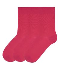 СЕТ 3 ЧИФТА чорапи ПАМУК - ЦИКЛАМА