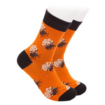 Чорапи за Хелоуин с паяци и паяжини