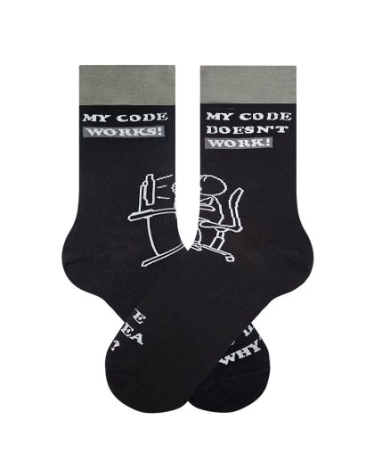 Чорапи „My code works / My code doesn’t work“ – класика за програмисти