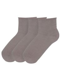 СЕТ 3 ЧИФТА чорапи БЕЗ ЛАСТИК - СИВИ