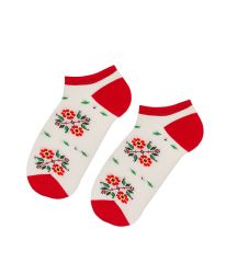 Терлици с българска шевица - екрю