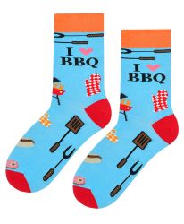Чорапи АЗ ОБИЧАМ БАРБЕКЮ в синьо