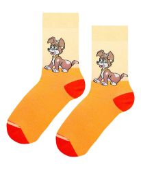 Детски чорапи КУЧЕНЦЕ в жълто